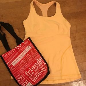 NEW Lululemon 10 Fitted Yoga Tank w/ Bra